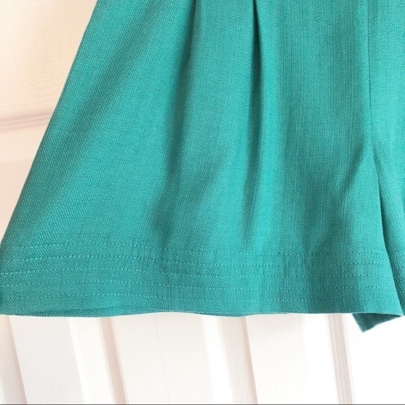 Club Monaco Teal High Waist Wide Leg Shorts 0 - Picture 9 of 13